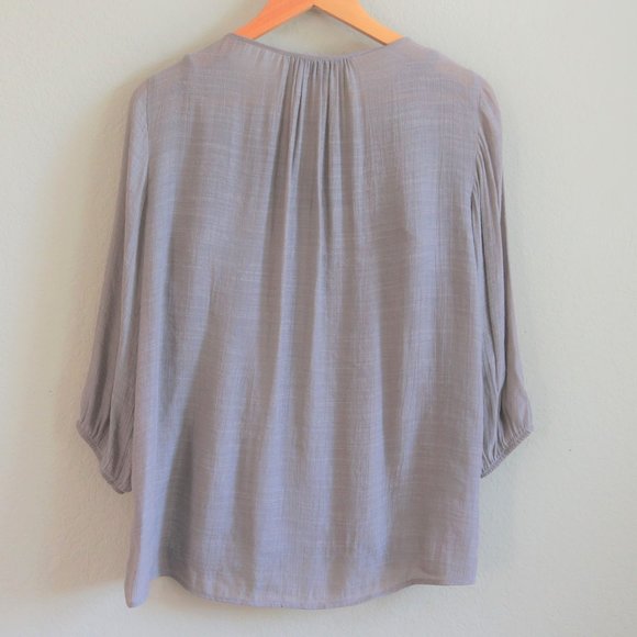 Apt. 9 Taupe Peasant Top Size S - Picture 3 of 7
